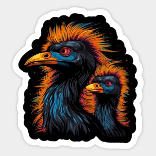 Emu Fathers Day Sticker